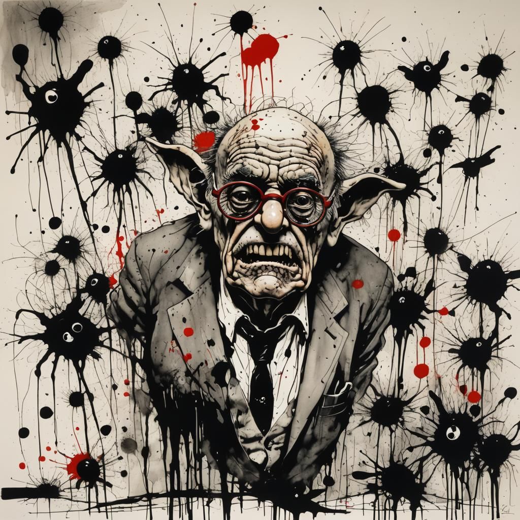 Garfield in Ink, Ralph Steadman Style