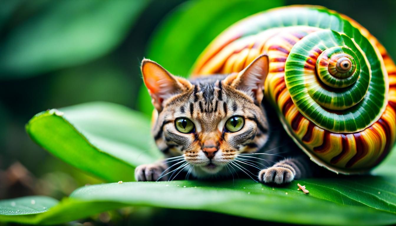 A cat-snail