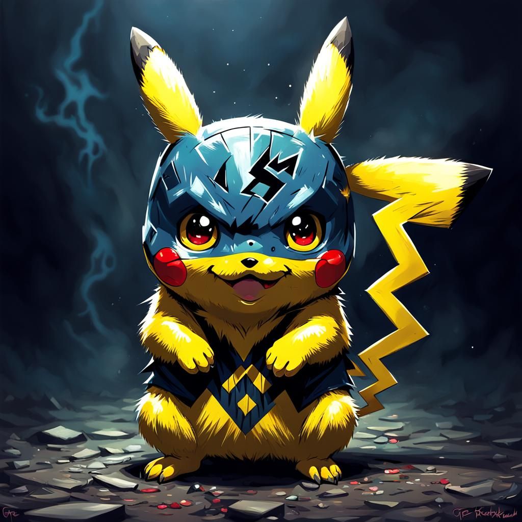 Sinister Pikachu Artwork
