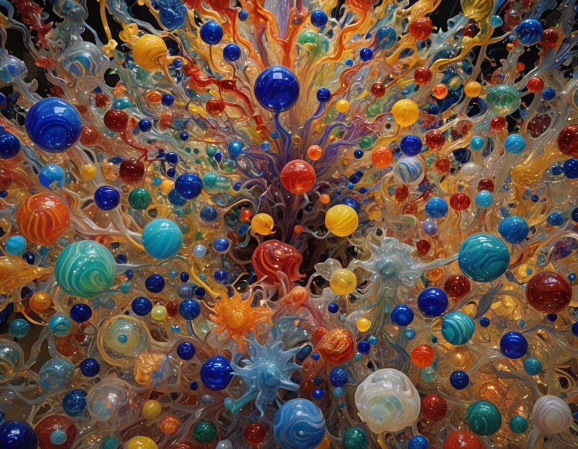 Psychedelic Opal Dreamscape: Blending Art Styles