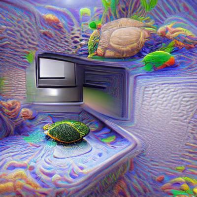 Microwave Turtle: Beautiful 8K 3D Render