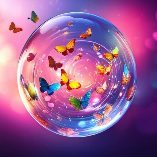 Bubbly Bath Time: Hyperdetailed 3D Splash Art