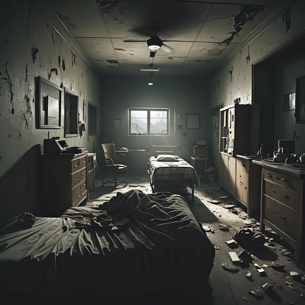 Ghost Wakes in Ruined Los Santos: Horror Film Still