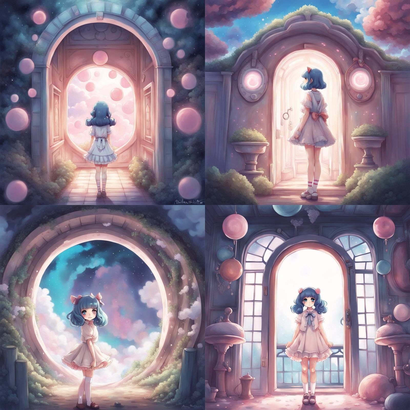 Portals Inspired by Anime Art and Melanie Martinez