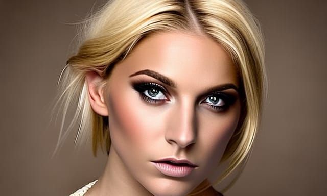 Exquisite Smoldering Girl Portrait