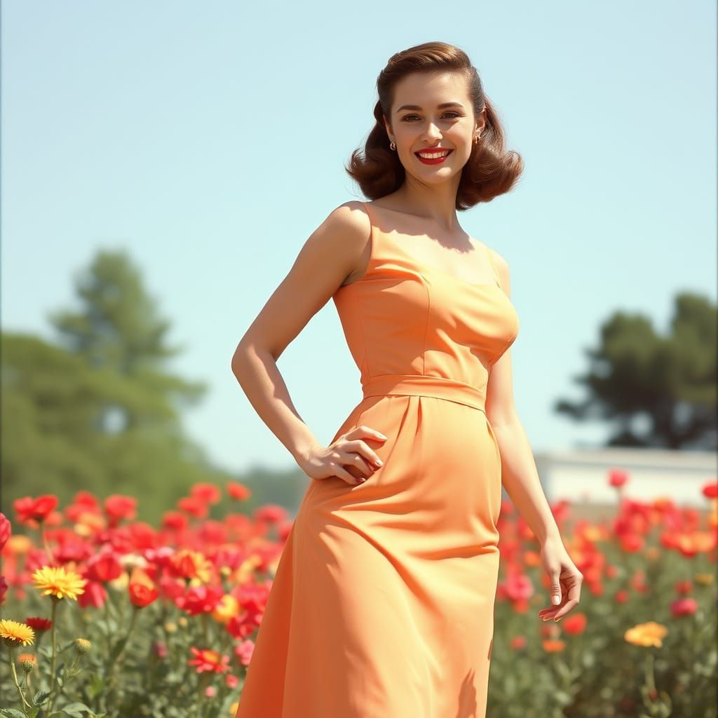 1950s Summer Dress: Hourglass Beauty
