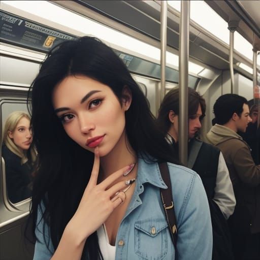 My life is brilliant, my love is pure
I saw an angel, of that I'm sure
She smiled at me on the subway
She was with anoth...