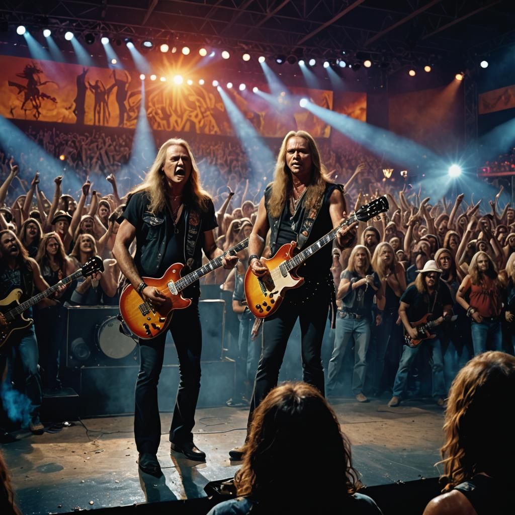 Southern Rock Legends Perform Live in a Blazing Sunset Haze