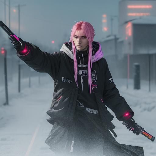 Cyberpunk Mobile App Accessibility in Neon Cityscape