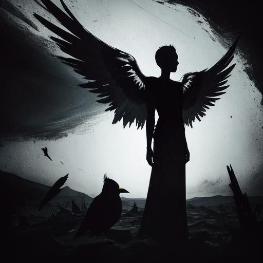 Broken Wings: Abstract Expressionism in Moonlight