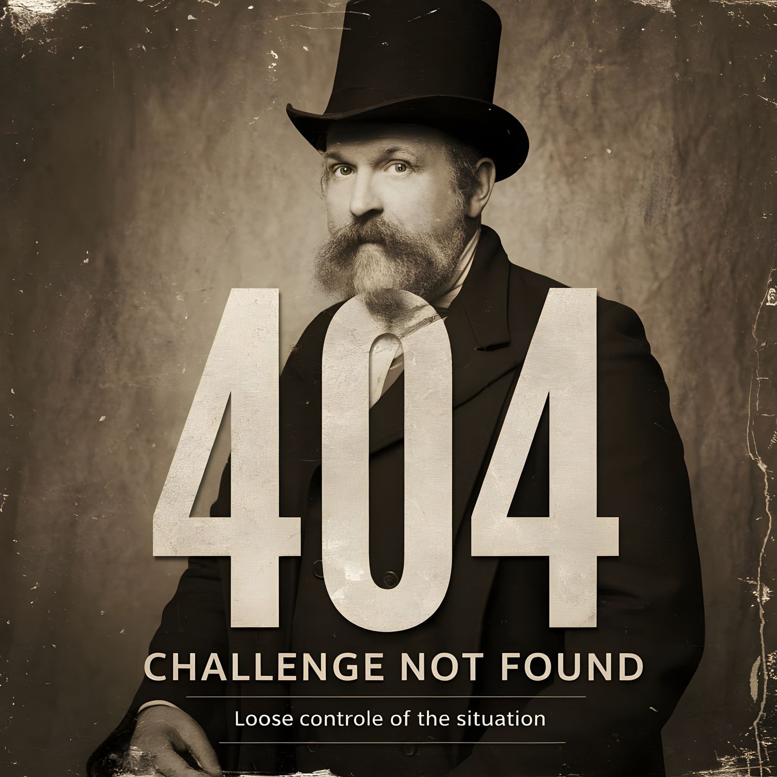 Eccentric Victorian Era Scene in a Faded Sepia Tone