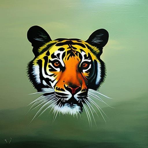 Surreal Animal in Precisionist Chiaroscuro Painting