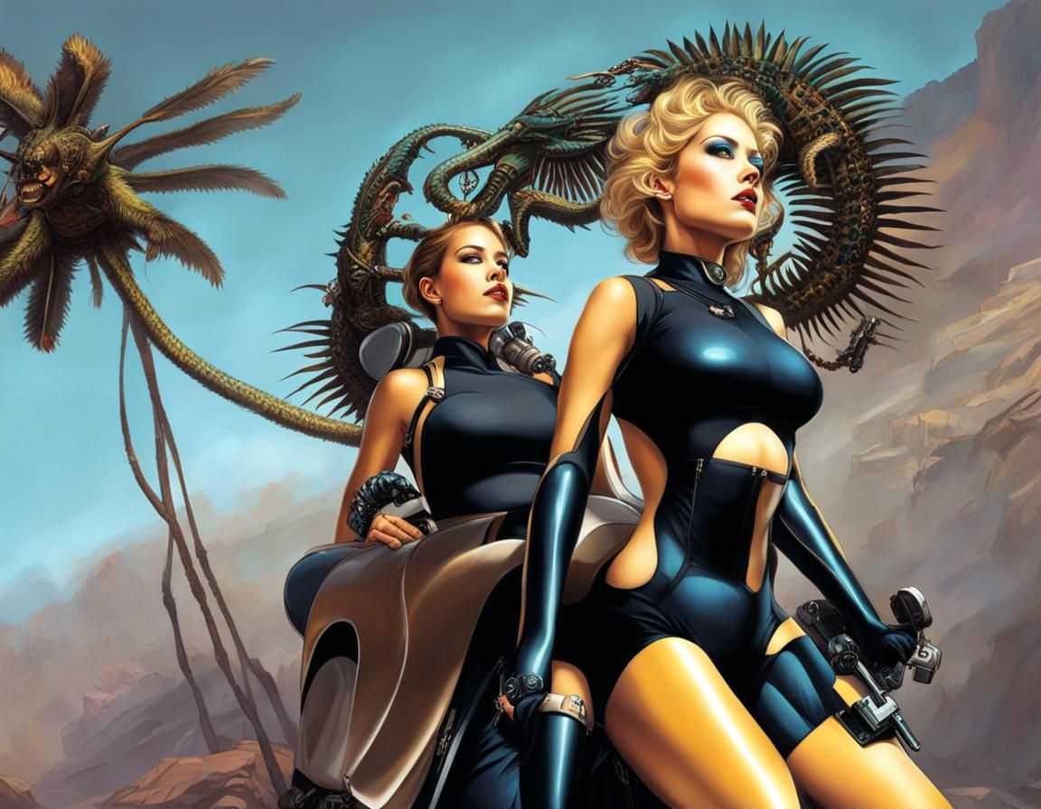 Riding a Genetically Engineered Human Clone in Biopunk Style