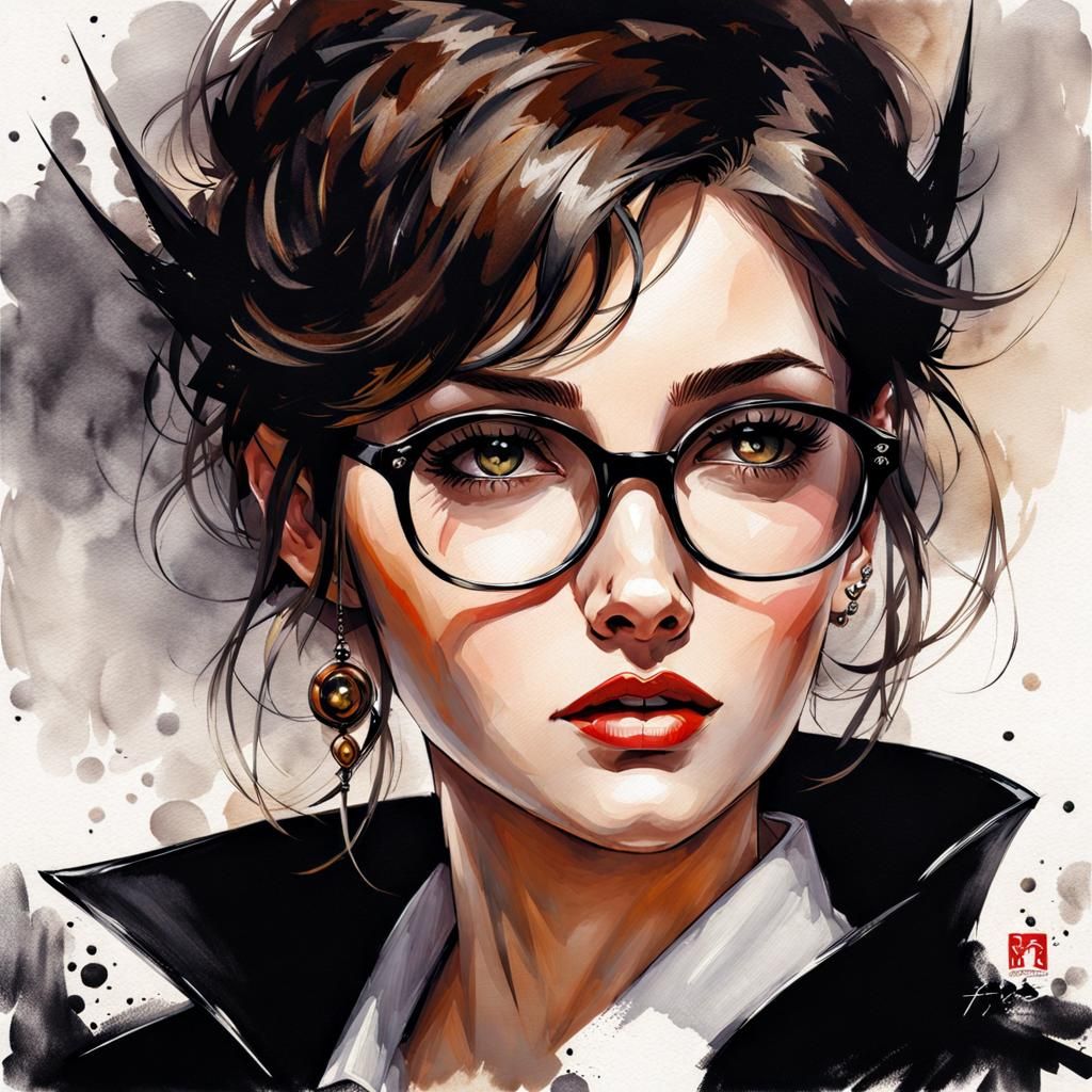 Gothic Beauty: Portrait of a Spanish Student