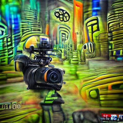 Abstract Art Fusion in Digital Illustration Style