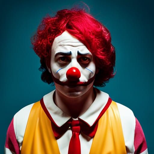 Sad Clown in a Wes Anderson Film