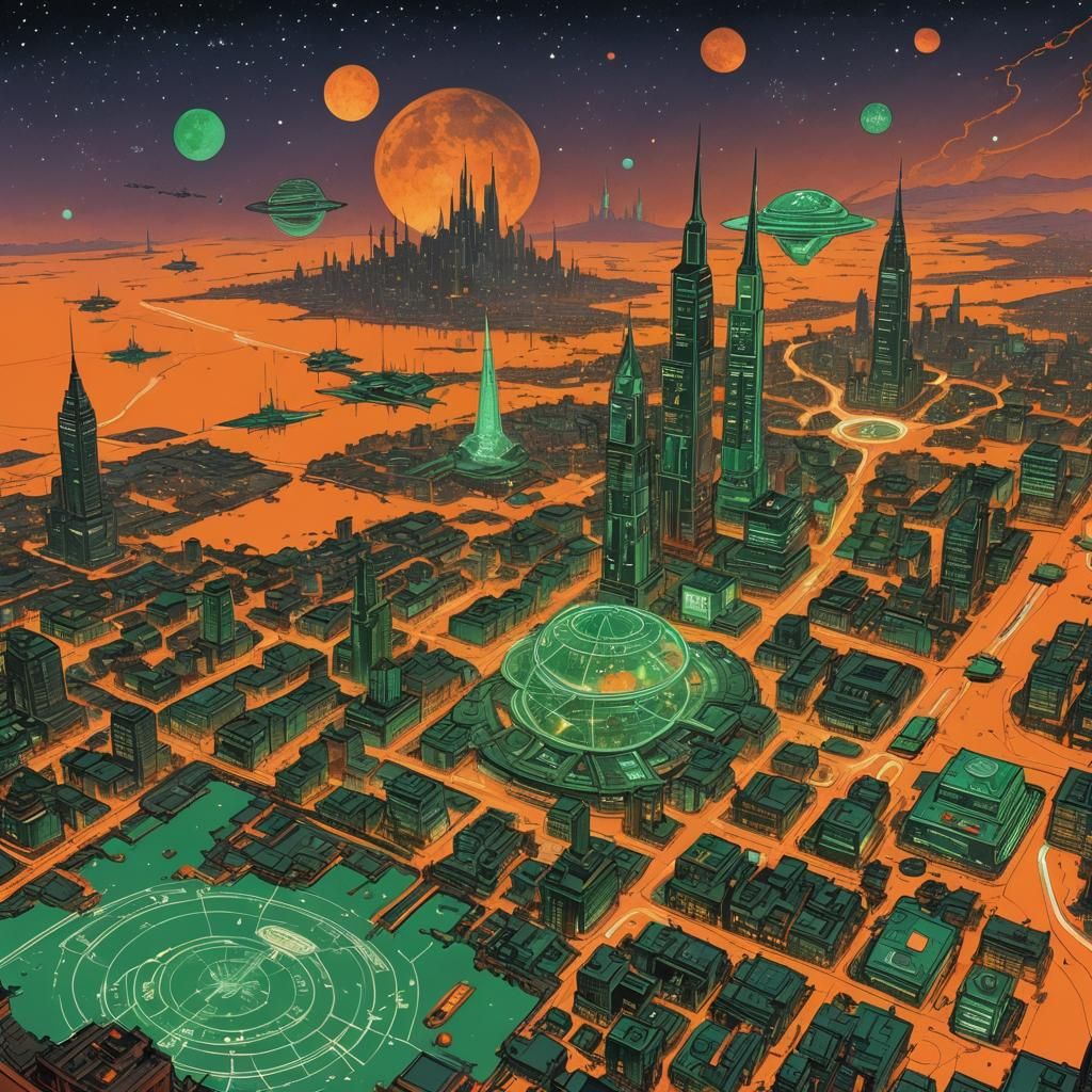 Marsport Outskirts: Eldritch Tech and Ley Lines