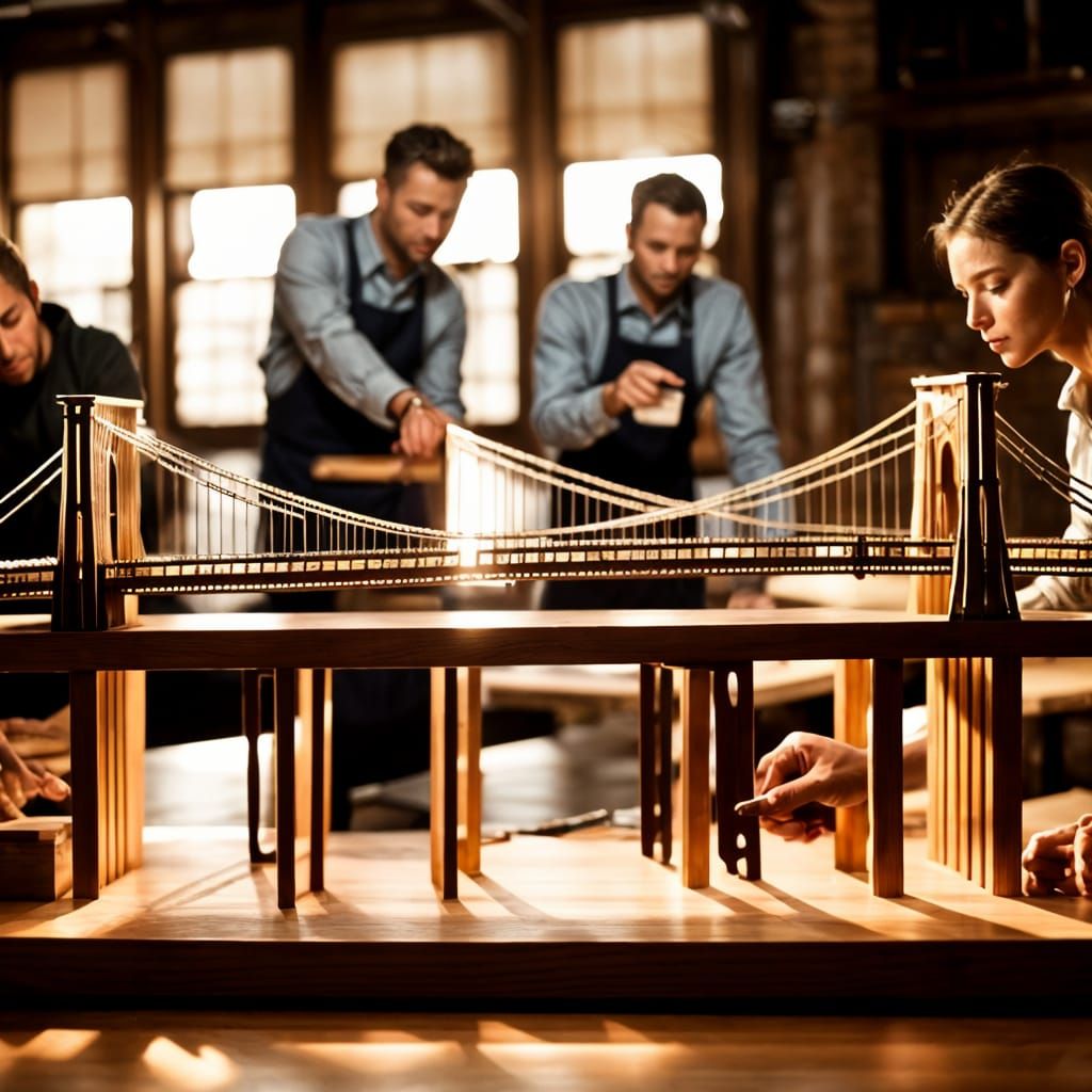 Constructing a Brooklyn Bridge Model: Photo