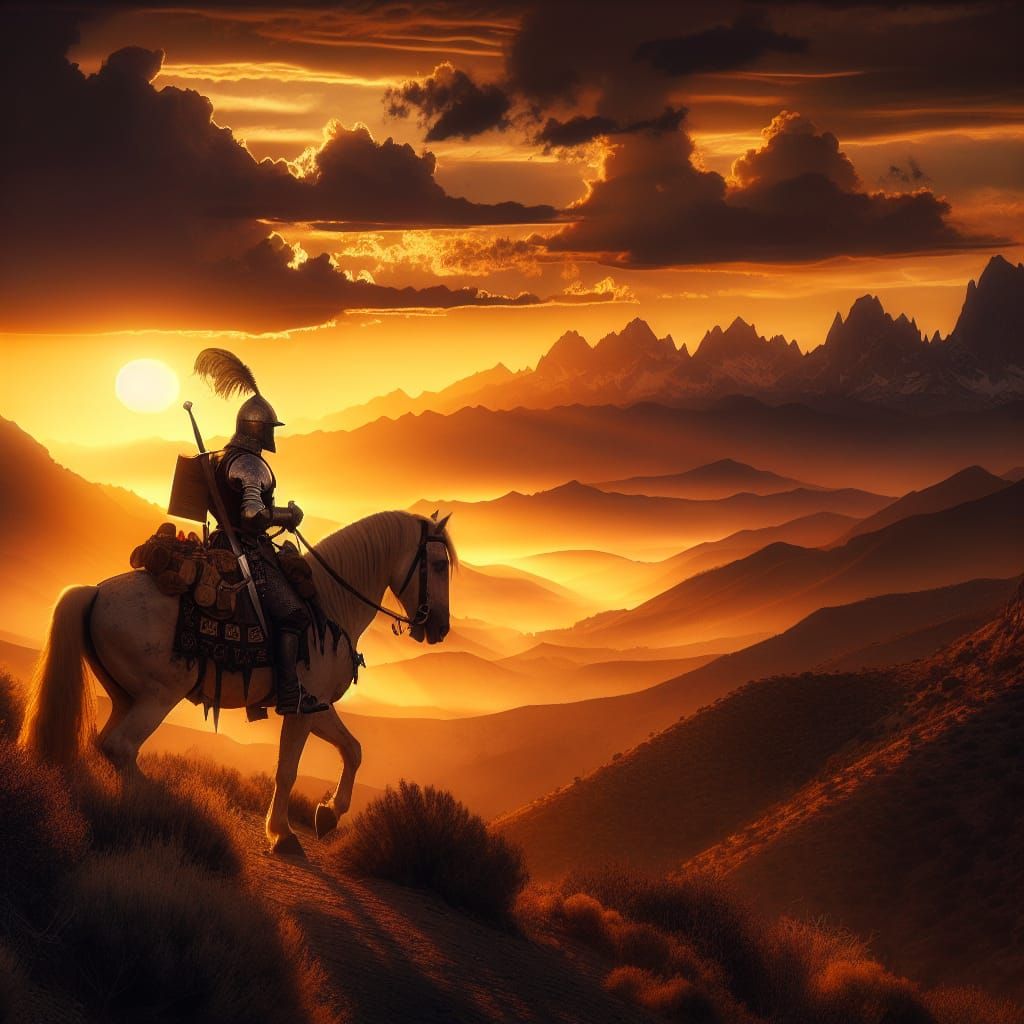 Don Quijote on His Way to Granada