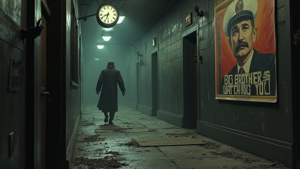 Dystopian Dismay in a Forgotten Hallway