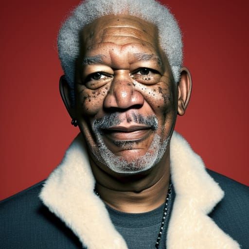 Photorealistic Portrait of Morgan Freeman