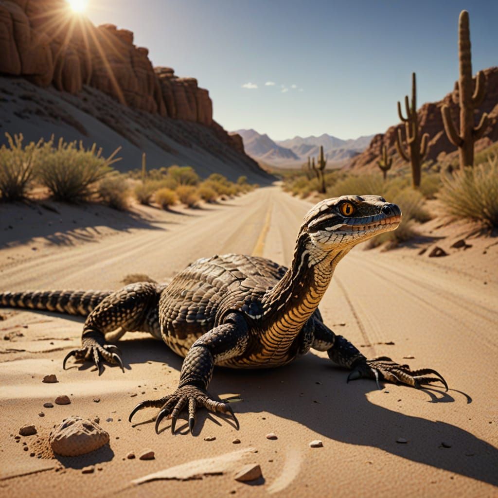 Rattlesnake Strikes Desert Roadrunner in Dramatic Wildlife P...