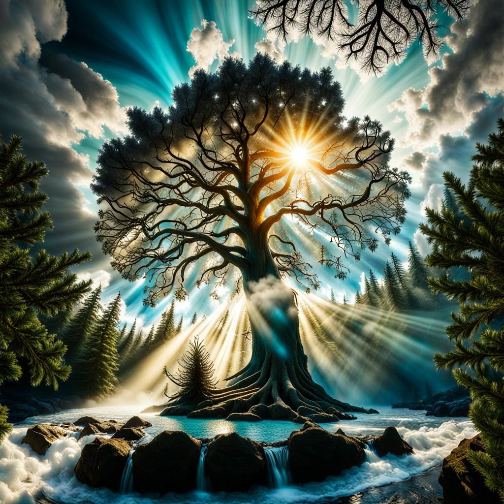 Eerie World Tree Christmas: Bug Eye View