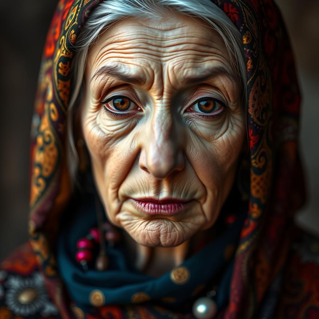 Old Kurdish woman