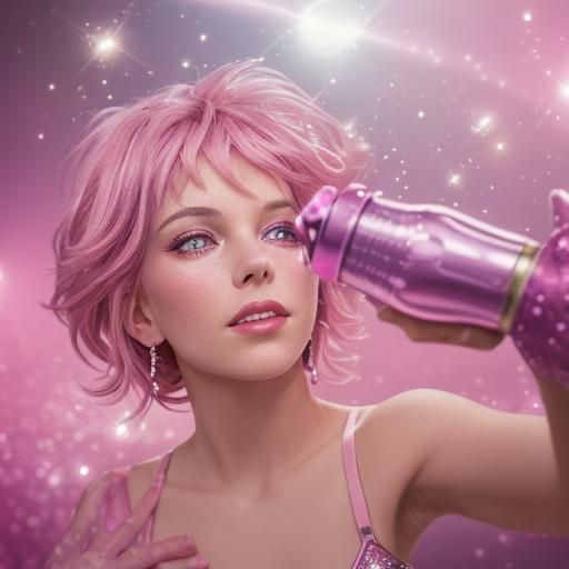 Pink and Glitter Product Photography Dreamscape