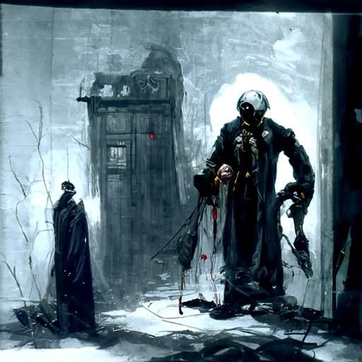 Horror Doctor in Gustave Doré Style