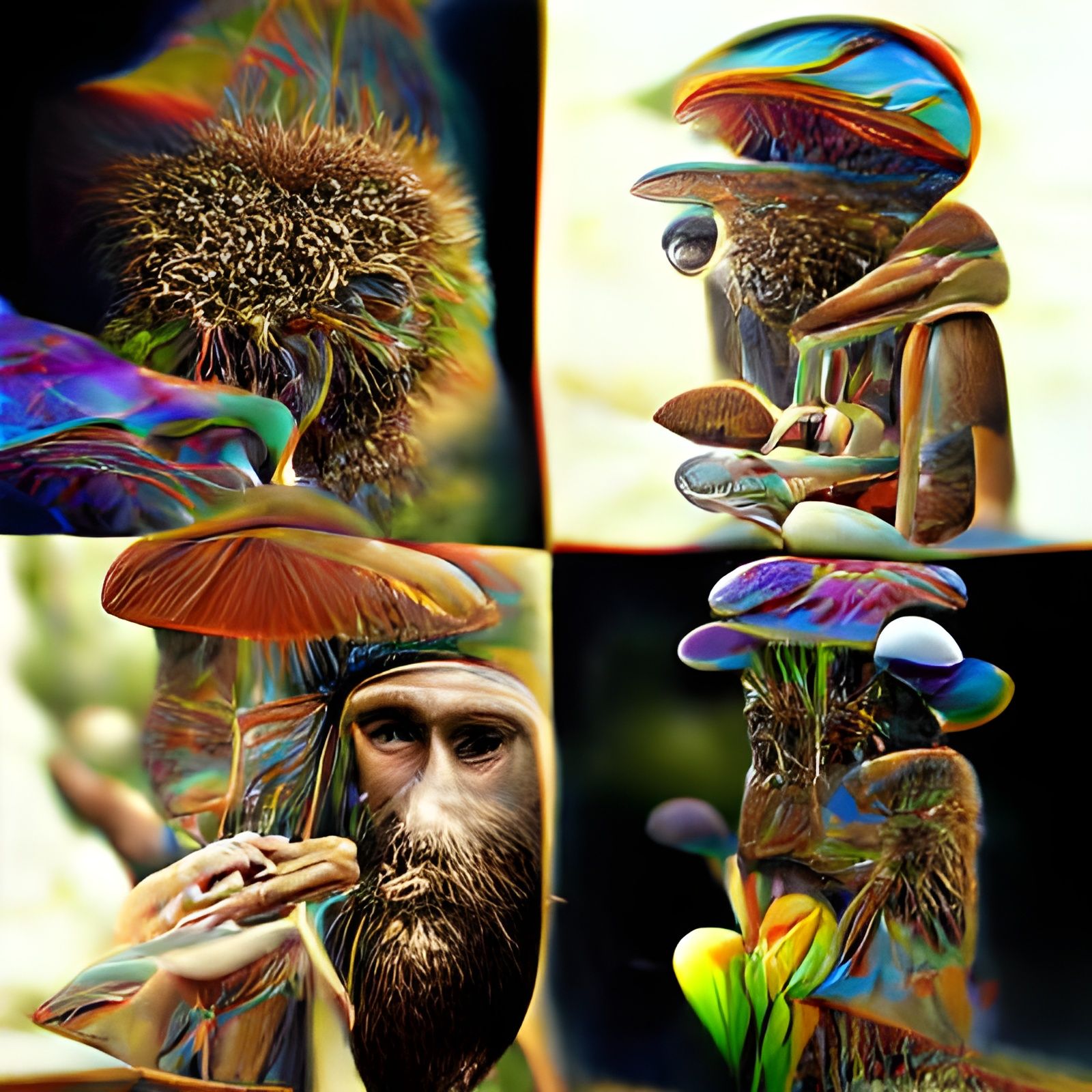 The Four Seasons of Psychedelic Life in 8K