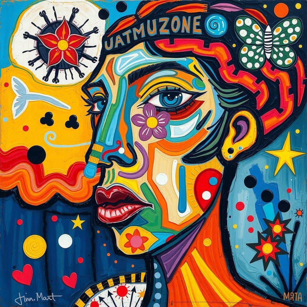 Vibrant Expressionist Realism in Gouache