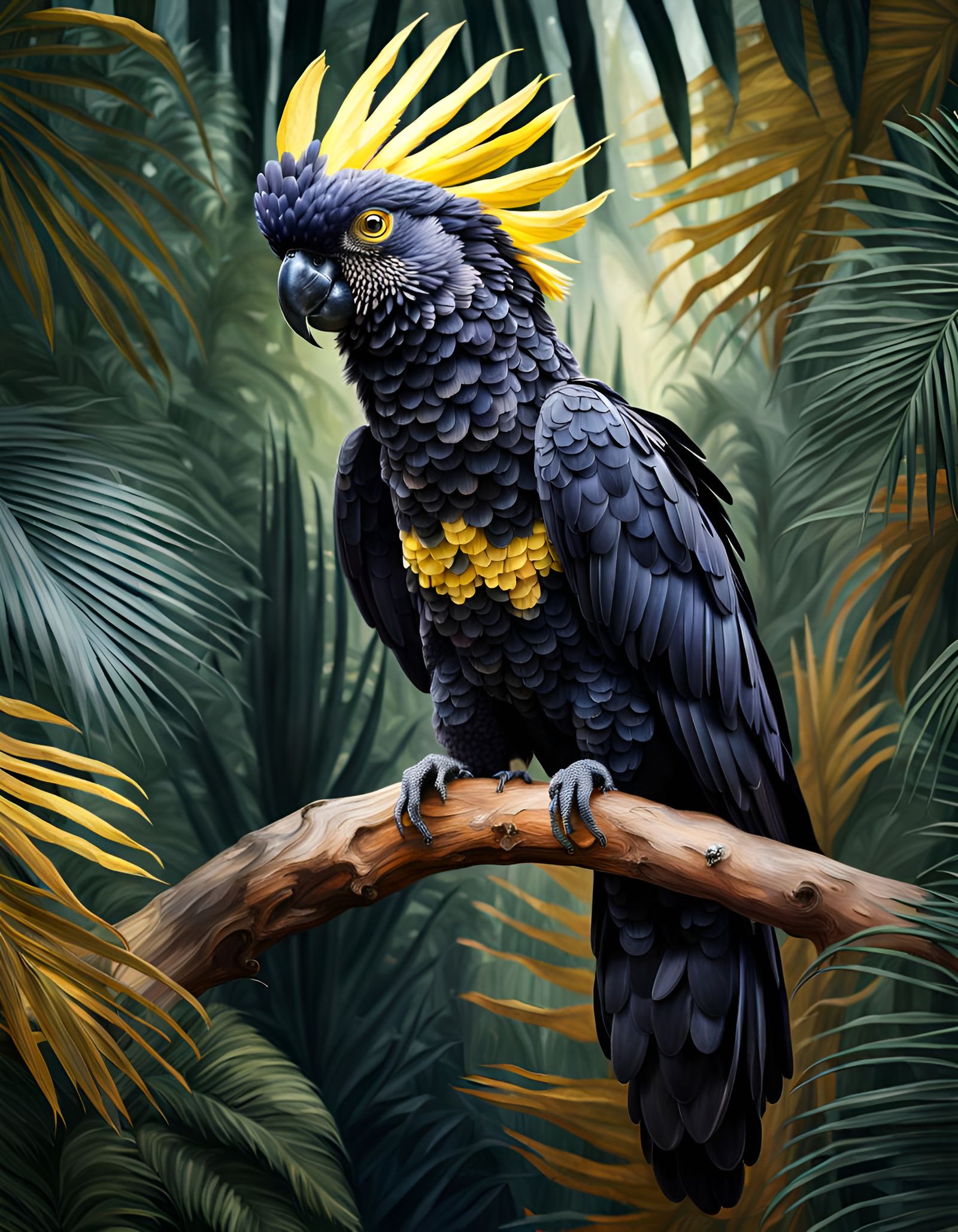 Yellow Tailed Black Cockatoo