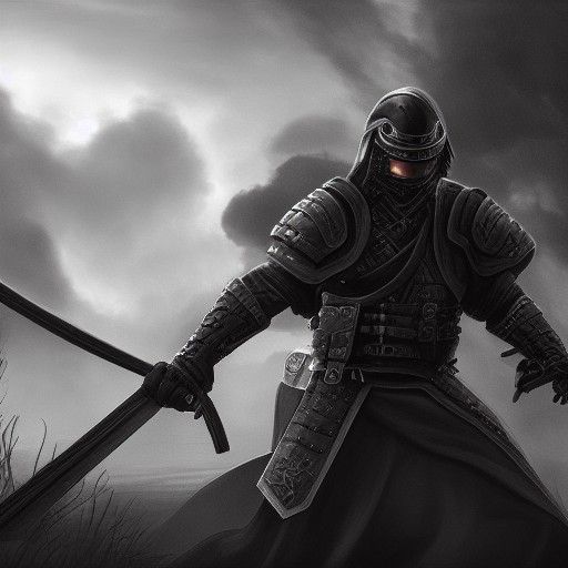 Hyperrealistic Hydra Soldier in Charcoal Drawing