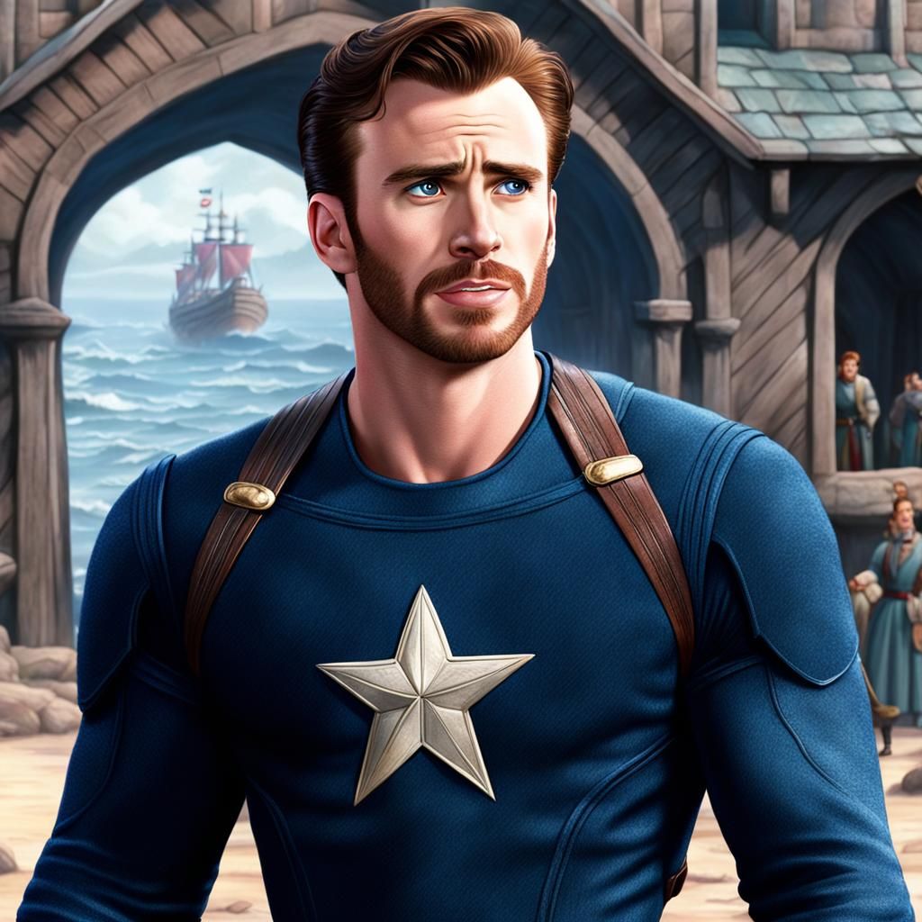 Prince Eric but it's Chris Evans