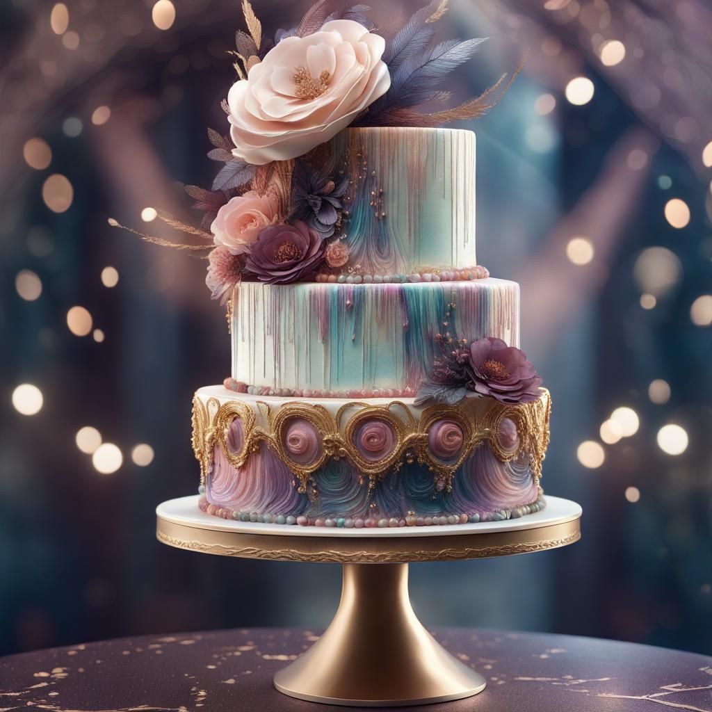 Wispy Wedding Cake