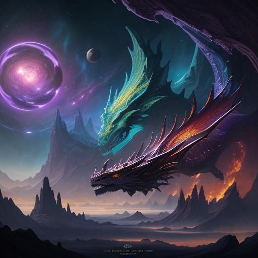 Dragons in Enchanting Realms: Fantasy Concept Art