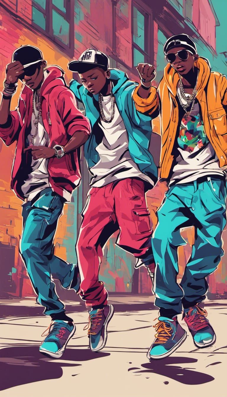 Dynamic Hip-Hop Dance Performance on Urban Street