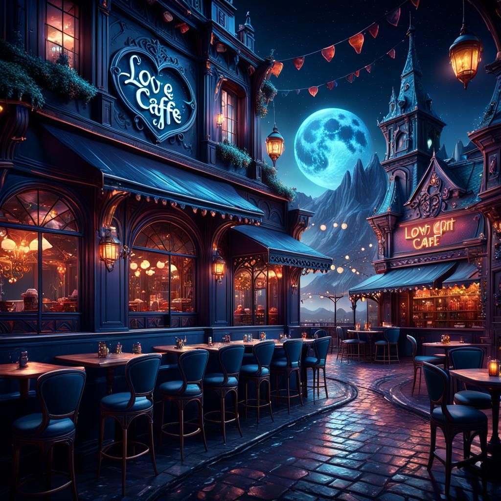 Fantastical Detailed Matte Painting in Deep Color