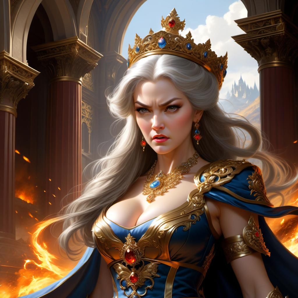 Angry Princess Portrait by Awwchang and Christensen