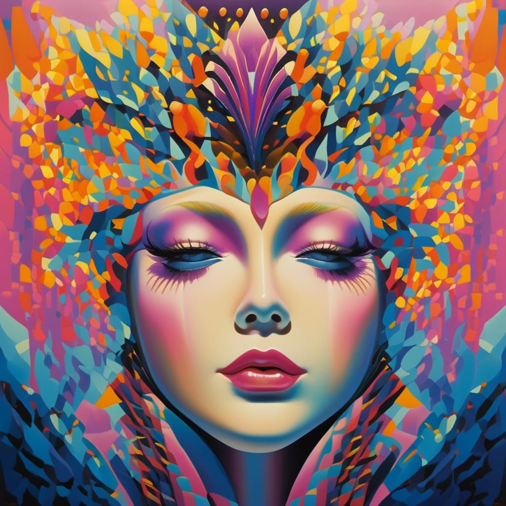 Dark Surrealism: A Cel-Shaded Dreamscape