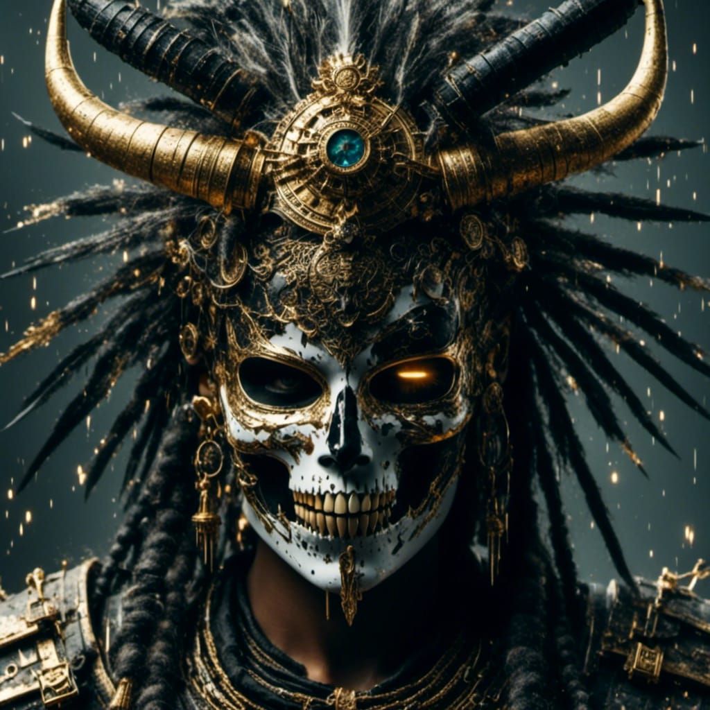 Abstract Glitch Art with Distorted Lines