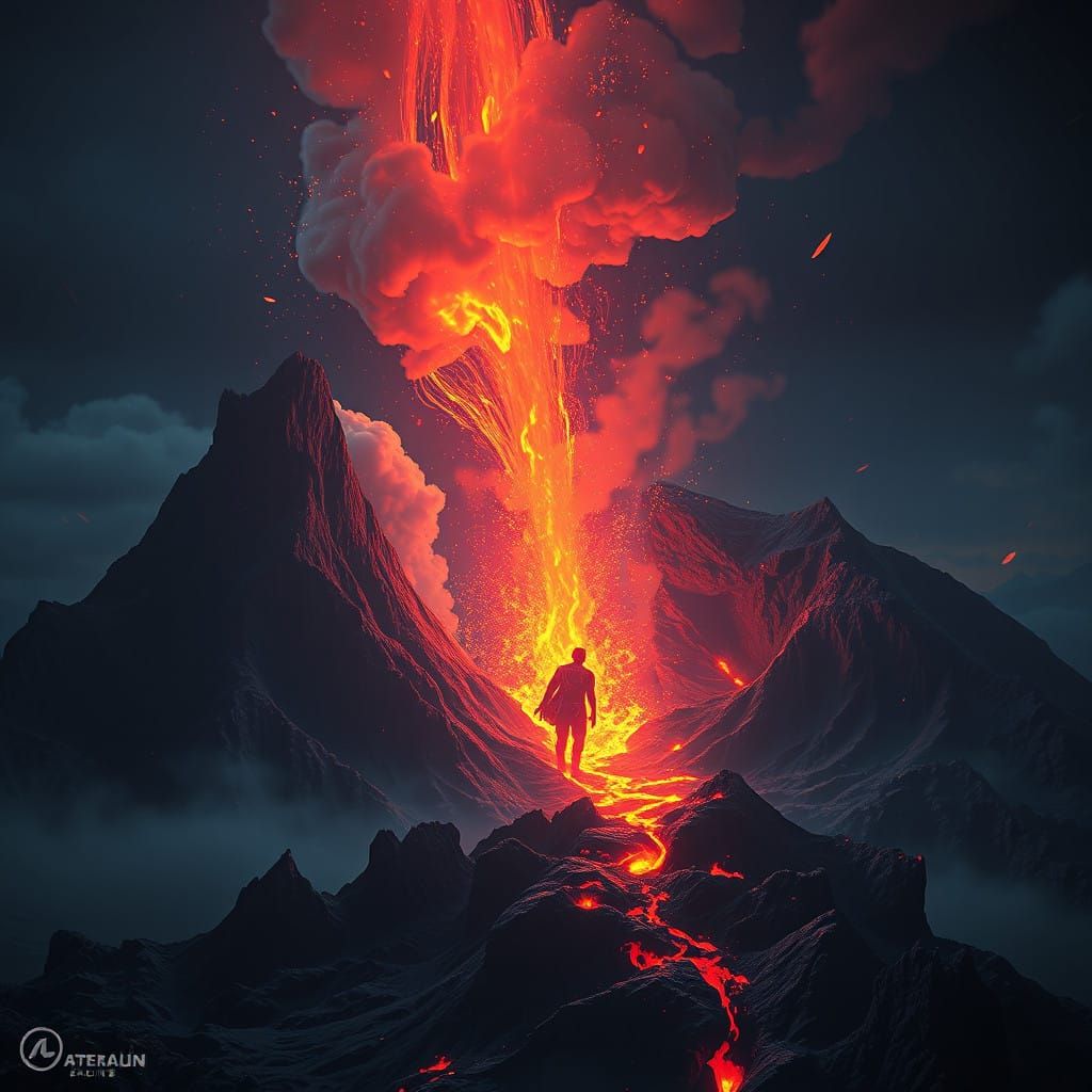 Enigmatic Volcanic Birth in Fantastical Detail