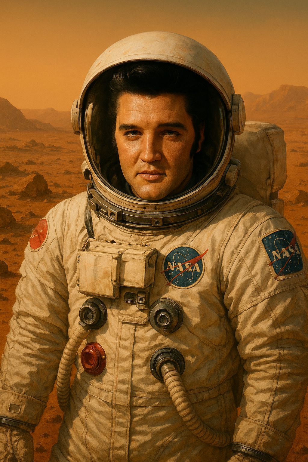 Elvis Presley as Astronaut on Mars