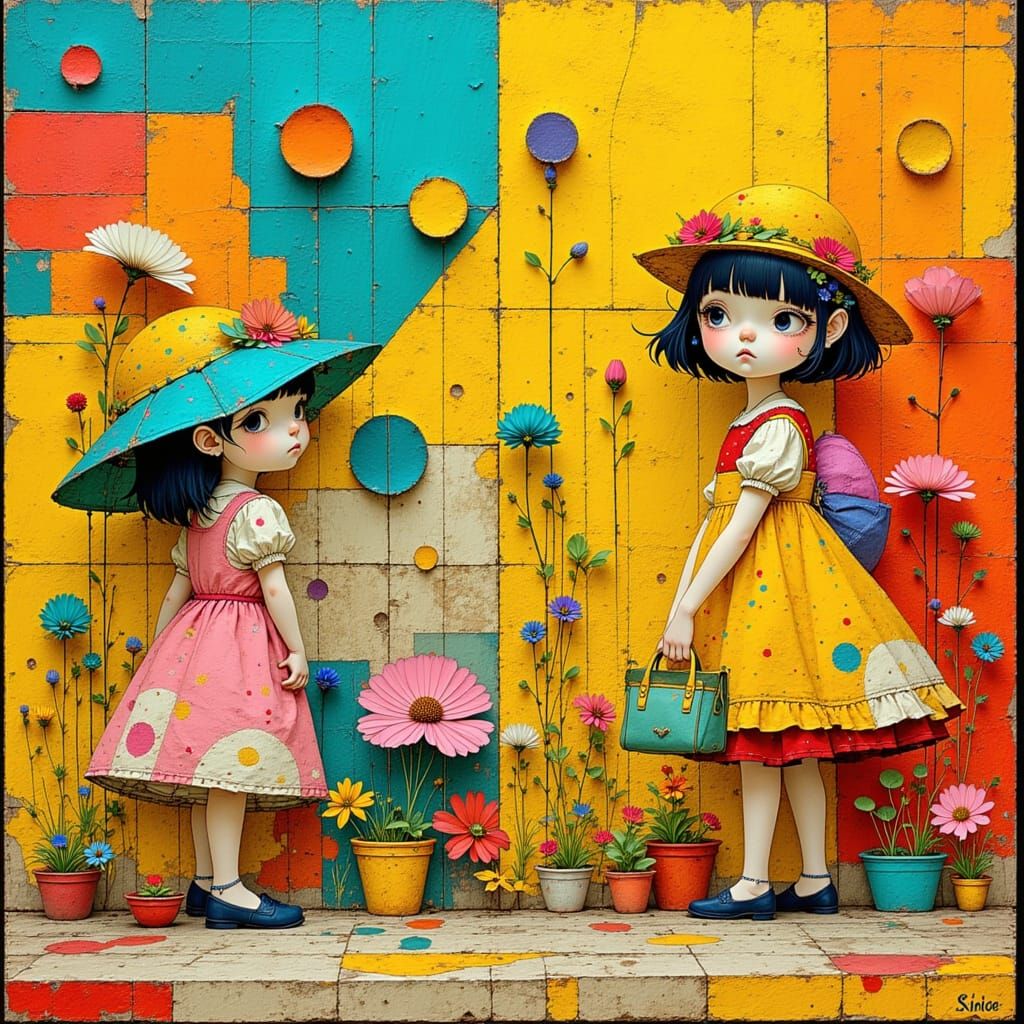 Children's Joyful Cosme and Damião Party, Pop Art Style