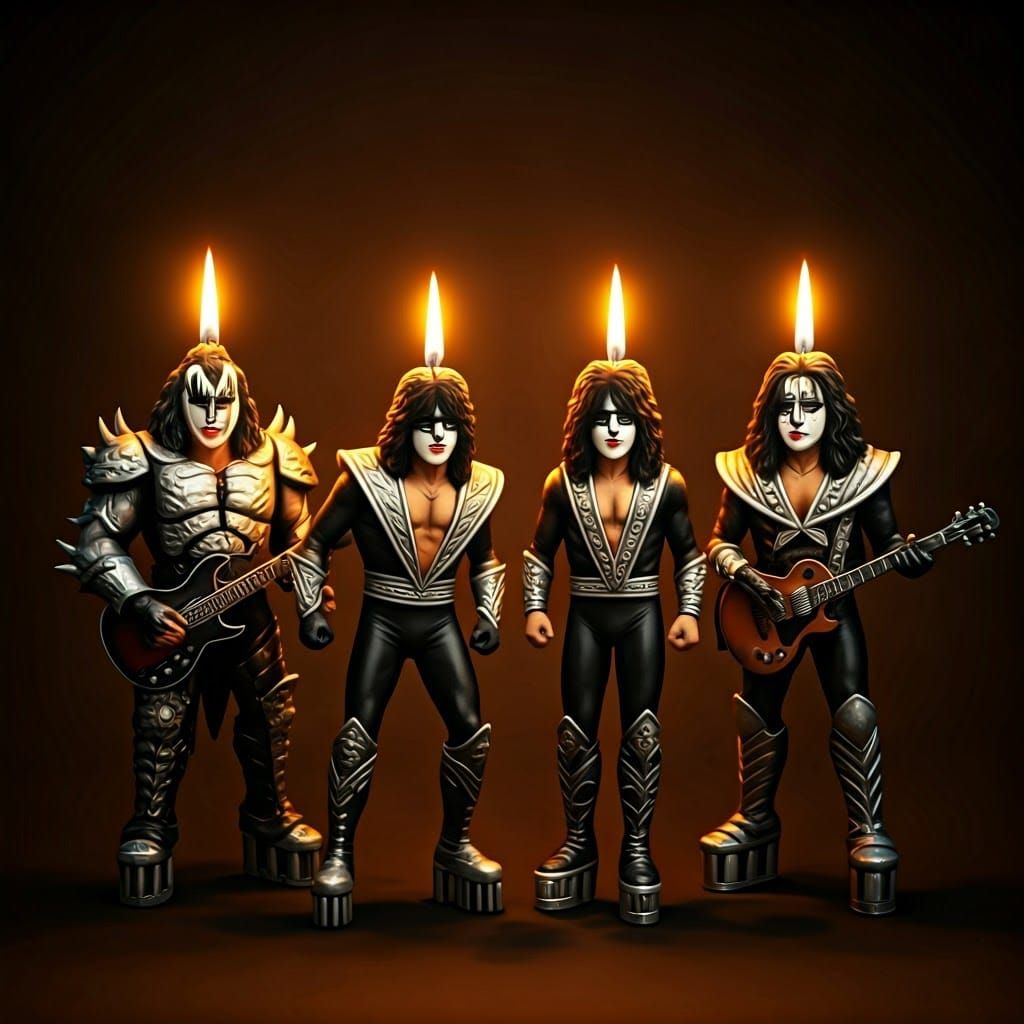 Rock Legends as Wax Candles