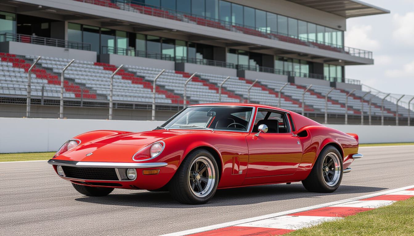 Retro-Modern Sports Car Inspired by 1969 Opel GT