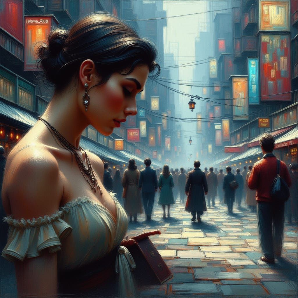 Mallord's Whimsical Landscape with Gribwind's Windswept Tree...