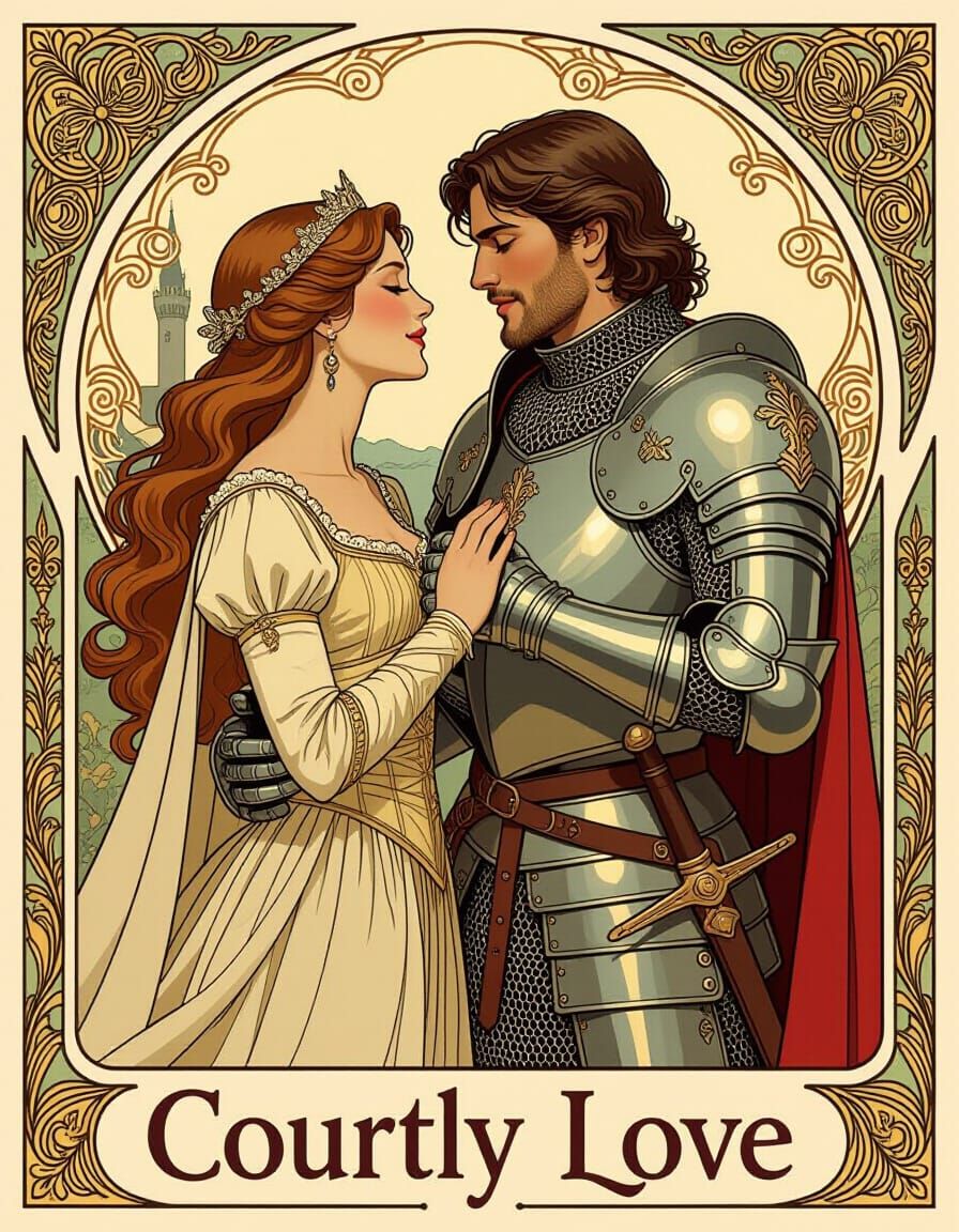Medieval Courtly Love: Lady and Knight Singing