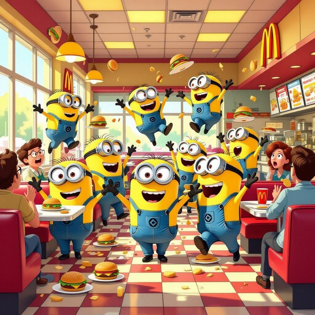 Mischief Reigns in Colorful McDonald's Mayhem